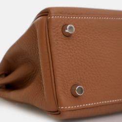 Pre Owned Hermes Kelly 25 Gold Togo Handbag