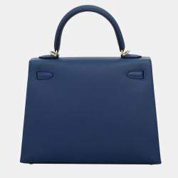 Pre Owned Hermes Kelly Sellier 25 Leather Bag