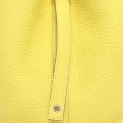 Pre Owned Hermes Jaune Citron Taurillon Clemence Leather Picotin Lock 18 Bag