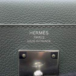 Pre Owned Hermes Kelly Retourne Vert Amand Evercolor Size 28