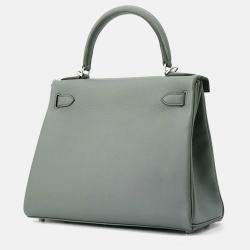 Pre Owned Hermes Kelly Retourne Vert Amand Evercolor Size 28