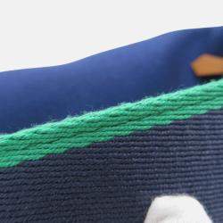 Pre Owned Hermes Brid A Black Navy/Green Canvas PM 