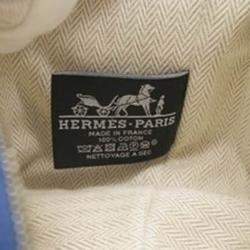 Pre Owned Hermes Brid A Black Navy/Green Canvas PM 