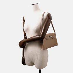 Pre Owned Hermes Kelly Elan Etoupe Veau Madame Bag