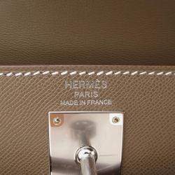 Pre Owned Hermes Kelly Elan Etoupe Veau Madame Bag