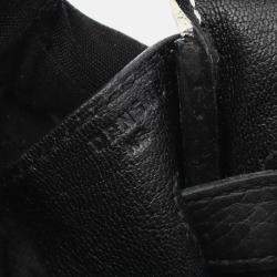 Pre Owned Hermes Birkin 30 Handbag Clemence Leather Black White