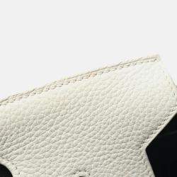 Pre Owned Hermes Birkin 30 Handbag Clemence Leather Black White