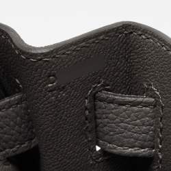 Pre Owned Hermes Etain Togo Leather Palladium Finish Kelly Retourne 32 Bag