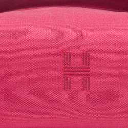 Pre Owned Hermes Hibiscus Canvas Small Bride-a-Brac Pouch