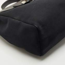 Pre Owned Hermes Black Canvas and Leather 2 in 1 Herbag 39 Bag