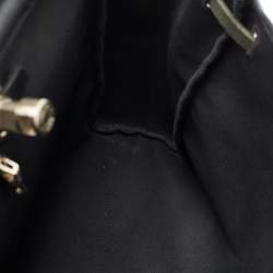 Pre Owned Hermes Black Canvas and Leather 2 in 1 Herbag 39 Bag