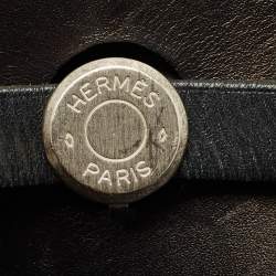 Pre Owned Hermes Black Canvas and Leather 2 in 1 Herbag 39 Bag