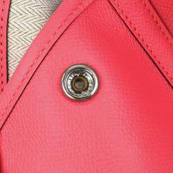 Pre Owned Hermes Garden Party 36 Rose Azalee Epsom Leather Tote Bag