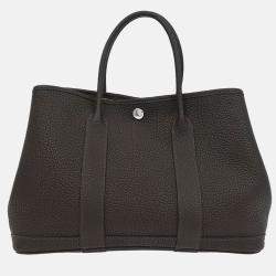 Pre Owned Hermes Garden Party 30 Ebene Negonda Tote Bag