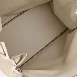 Pre Owned Hermes Haut a Courroies 50 Craie Togo Handbag