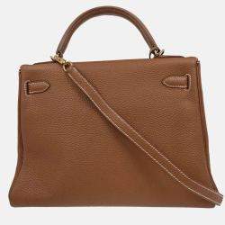 Pre Owned Hermes Kelly 32 Retourne Taurillon Clemence Handbag