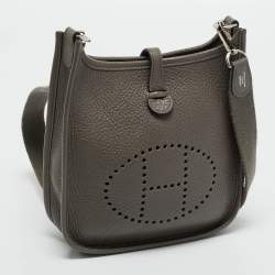 مملوكة مسبقًا حقيبة هيرمس إيفلين TPM جلد كليمينس توريلون أزرق فرنسا