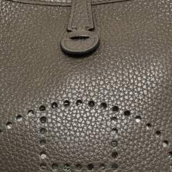 مملوكة مسبقًا حقيبة هيرمس إيفلين TPM جلد كليمينس توريلون أزرق فرنسا