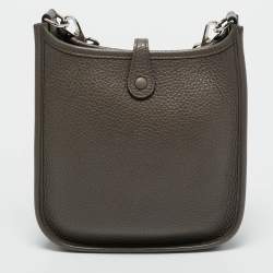 مم�لوكة مسبقًا حقيبة هيرمس إيفلين TPM جلد كليمينس توريلون أزرق فرنسا