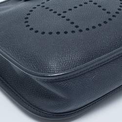 Pre Owned Hermes Bleu Indigo/Lime Epsom Leather Evelyne Amazone TPM Bag