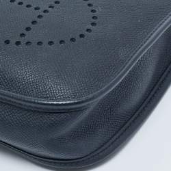 Pre Owned Hermes Bleu Indigo/Lime Epsom Leather Evelyne Amazone TPM Bag