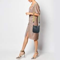 Pre Owned Hermes Bleu Indigo/Lime Epsom Leather Evelyne Amazone TPM Bag