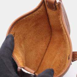 Pre Owned Hermes Evelyne TPM Gold Leather Shoulder Bag