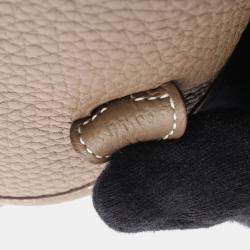 Pre Owned Hermes Evelyne TPM Etoupe  Leather Shoulder Bags