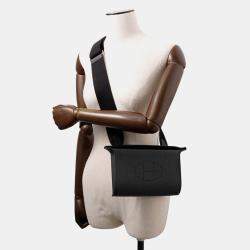 Pre Owned Hermes Videpoches Black Togo Leather Handbag