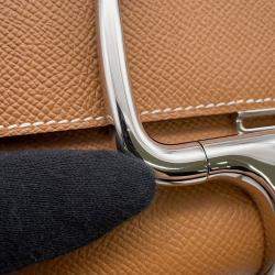 Pre Owned Hermes Della Cavaleria Mini Gold Epsom Bag