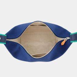 Pre Owned Hermes Brid A Black Navy Canvas GM Bag
