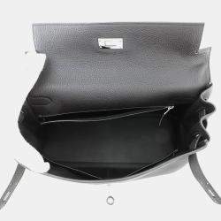 Pre Owned Hermes Kelly Retourne 32 Black Togo Leather Bag