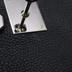 Pre Owned Hermes Kelly Retourne 32 Black Togo Leather Bag