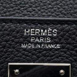 Pre Owned Hermes Kelly Retourne 32 Black Togo Leather Bag