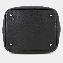 Pre Owned Hermes Picotin Lock 22 Black Taurillon Clemence Bag