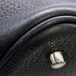 Pre Owned Hermes Picotin Lock 22 Black Taurillon Clemence Bag