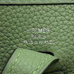 Pre Owned Hermes Evelyne TPM Vert Cricket Taurillon Clemence Bag
