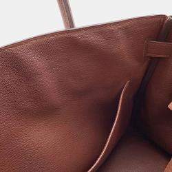 Pre Owned Hermes Birkin Sienne Togo Leather Size 30