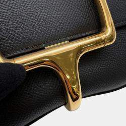 Pre Owned Hermes Della Cavalleria Black Epsom Size Mini