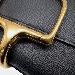 Pre Owned Hermes Della Cavalleria Black Epsom Size Mini