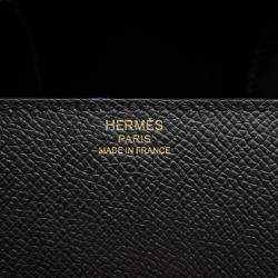 Pre Owned Hermes Della Cavalleria Black Epsom Size Mini