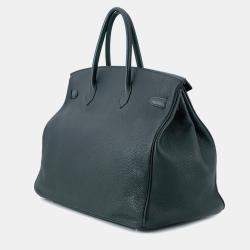 Pre Owned Hermes Birkin Verso Vert Rousseau/Colbert Togo Leather Size 40