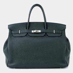 Pre Owned Hermes Birkin Verso Vert Rousseau/Colbert Togo Leather Size 40
