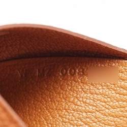 Pre Owned Hermès Fauve Barenia Faubourg Leather Calvi Duo Card Holder