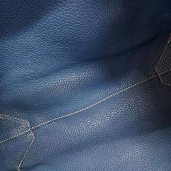 Pre Owned Hermes De Bleusance Small Grey Leather Bag