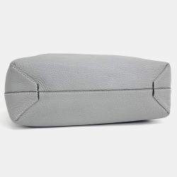 Pre Owned Hermes De Bleusance Small Grey Leather Bag