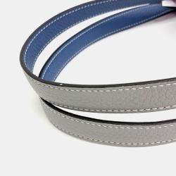 Pre Owned Hermes De Bleusance Small Grey Leather Bag