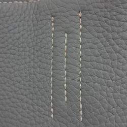 Pre Owned Hermes De Bleusance Small Grey Leather Bag