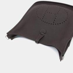 Pre Owned Hermes Evelyn 29 Brown Leather Bag 