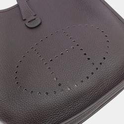 Pre Owned Hermes Evelyn 29 Brown Leather Bag 